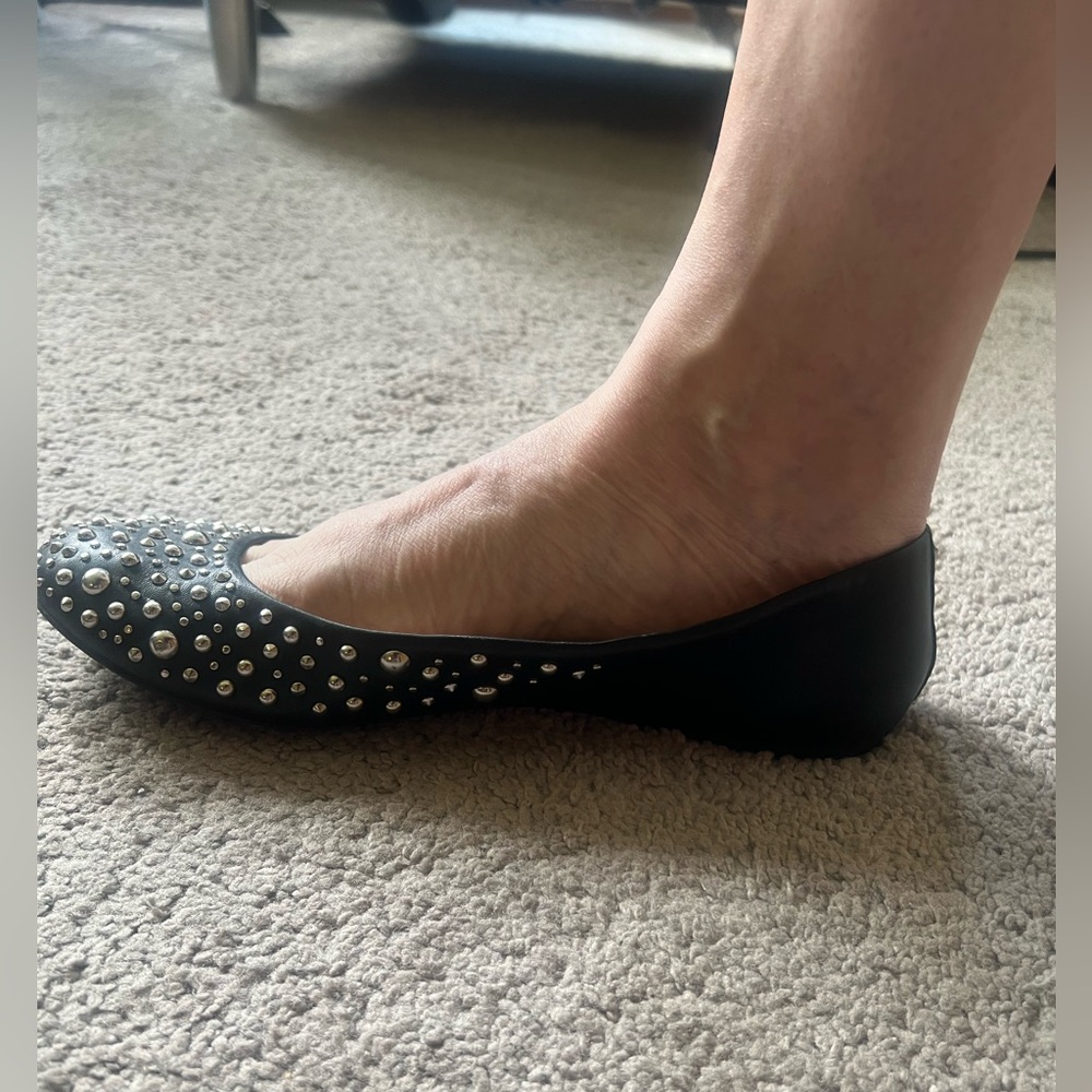 Sam Edelman Studded Black Flats - Picture 4 of 6